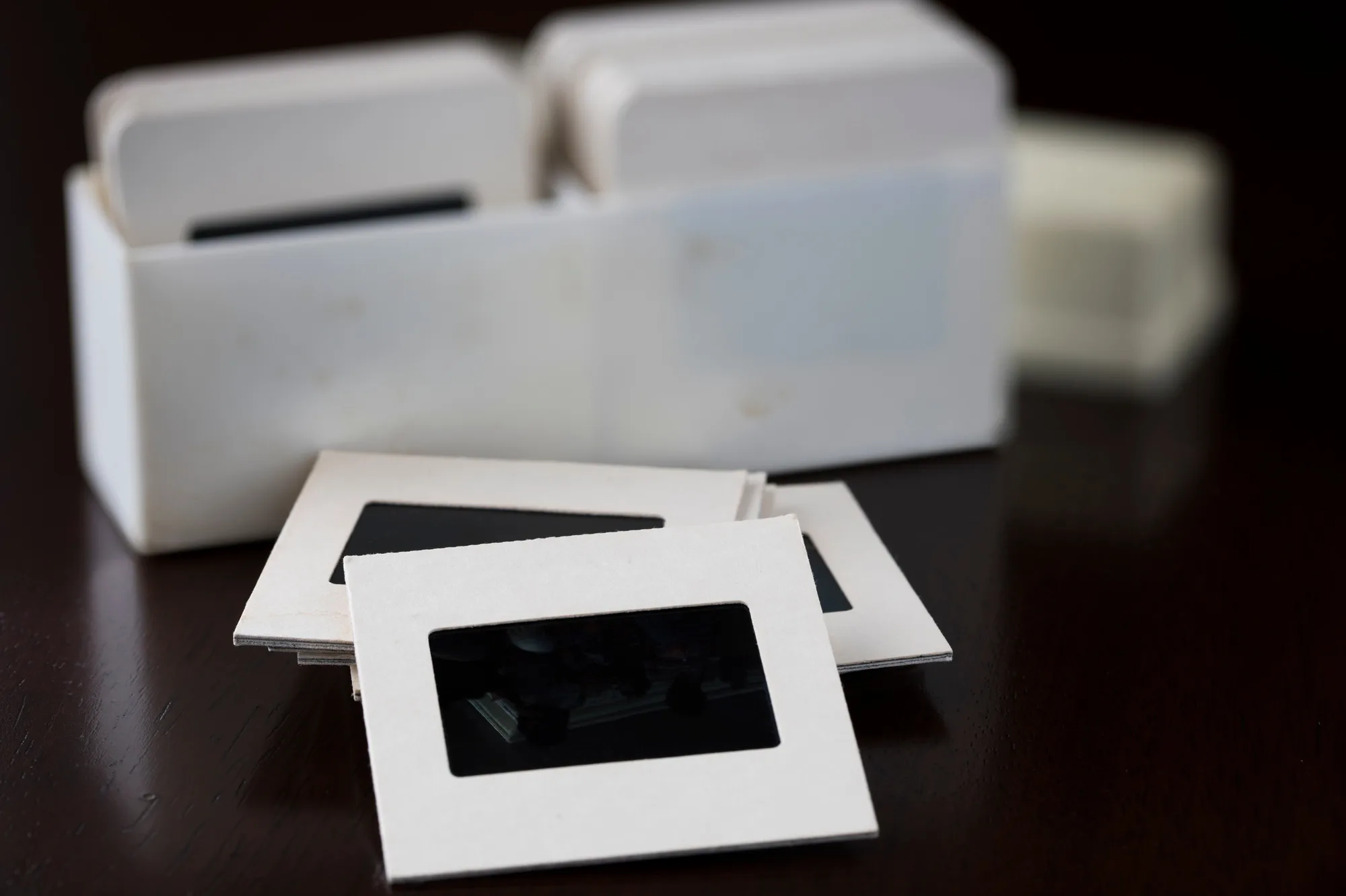 Slide Film Stack with Container